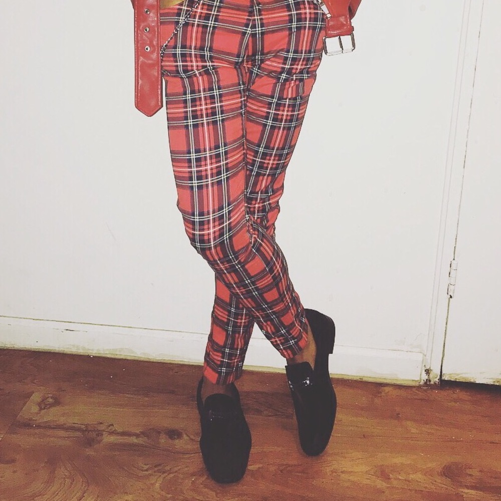 Zara Plaid Trouser